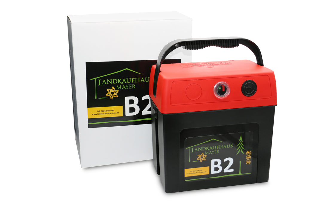 Weidezaungerät B2 Multi 9V/12V Ohne/mit Batterie, Solarmodul möglich